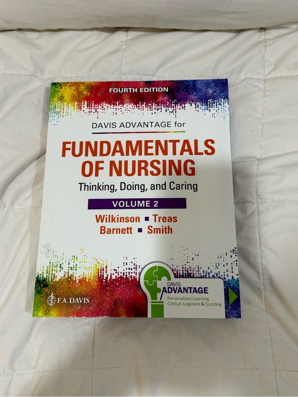 Davis Advantage Fundamentals of Nursing Volume 2 - White with Multicolor Accents
